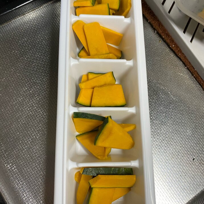 かぼちゃ冷蔵庫方法(味噌汁用)